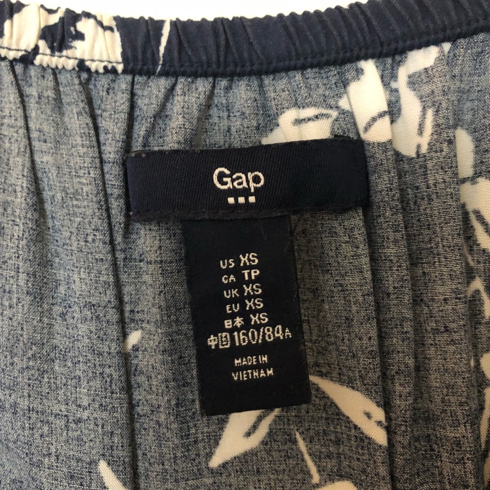 Gap XS navy blue and white jumpsuit romper - Picture 4 of 4